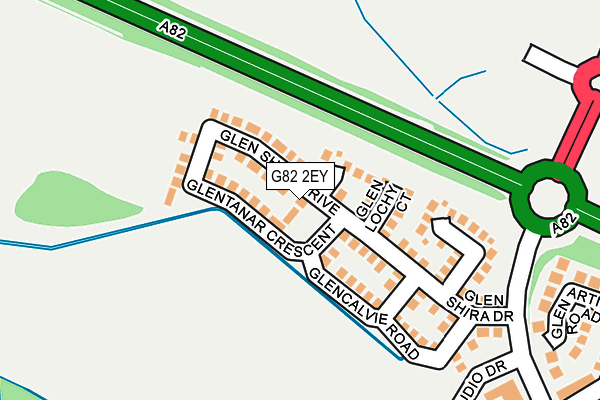 G82 2EY map - OS OpenMap – Local (Ordnance Survey)