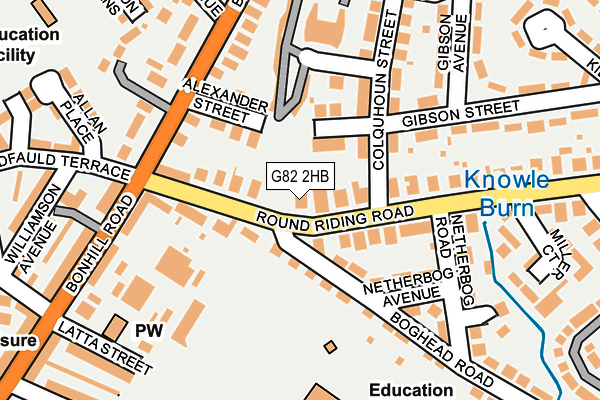 G82 2HB map - OS OpenMap – Local (Ordnance Survey)