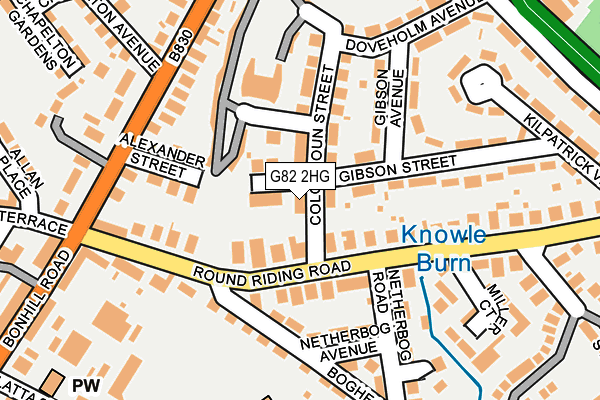 G82 2HG map - OS OpenMap – Local (Ordnance Survey)