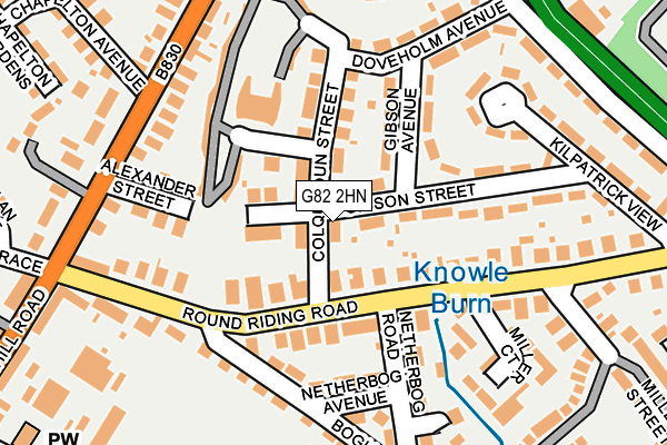 G82 2HN map - OS OpenMap – Local (Ordnance Survey)