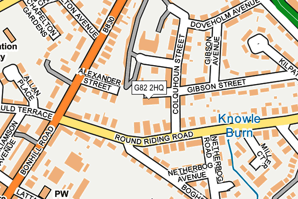 G82 2HQ map - OS OpenMap – Local (Ordnance Survey)