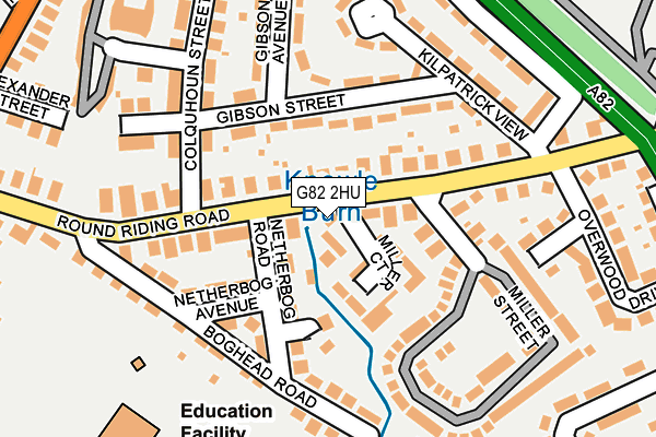 G82 2HU map - OS OpenMap – Local (Ordnance Survey)