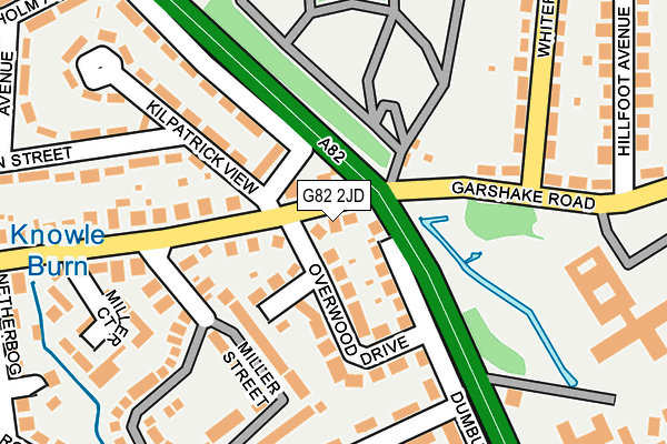 G82 2JD map - OS OpenMap – Local (Ordnance Survey)