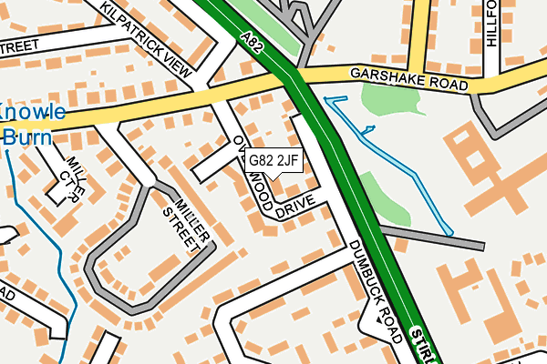 G82 2JF map - OS OpenMap – Local (Ordnance Survey)