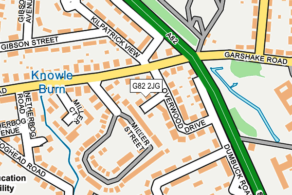 G82 2JG map - OS OpenMap – Local (Ordnance Survey)