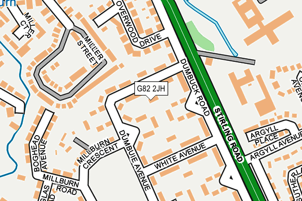 G82 2JH map - OS OpenMap – Local (Ordnance Survey)