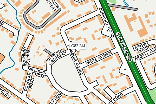 G82 2JJ map - OS OpenMap – Local (Ordnance Survey)