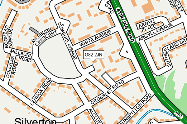 G82 2JN map - OS OpenMap – Local (Ordnance Survey)