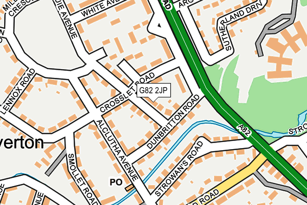 G82 2JP map - OS OpenMap – Local (Ordnance Survey)