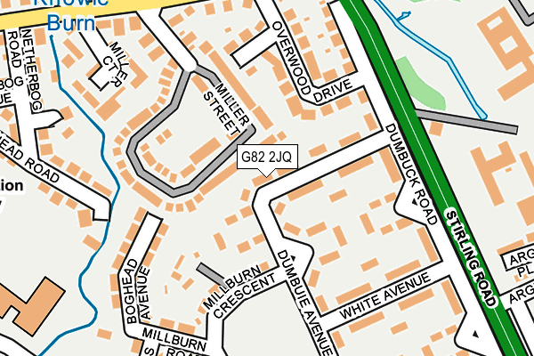 G82 2JQ map - OS OpenMap – Local (Ordnance Survey)