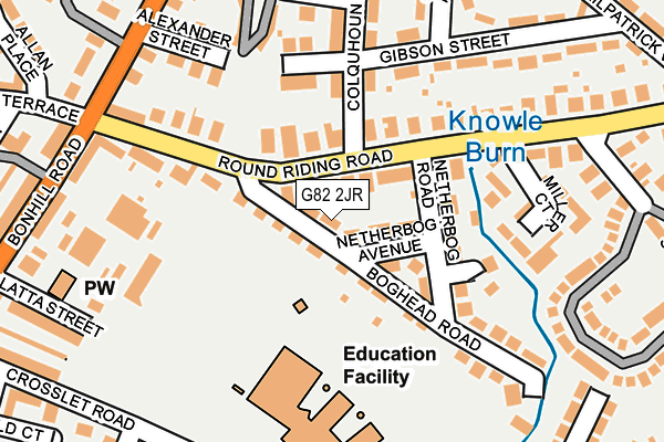 G82 2JR map - OS OpenMap – Local (Ordnance Survey)