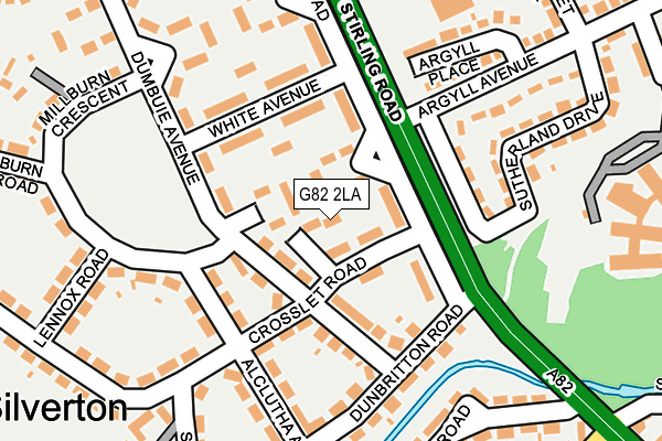 G82 2LA map - OS OpenMap – Local (Ordnance Survey)