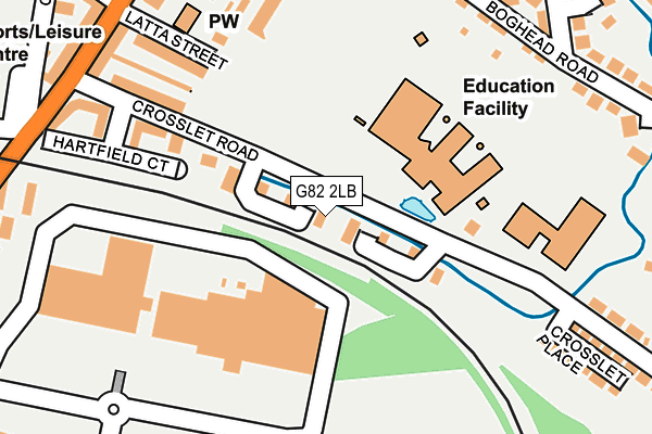 G82 2LB map - OS OpenMap – Local (Ordnance Survey)