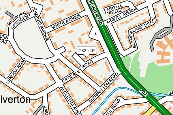 G82 2LP map - OS OpenMap – Local (Ordnance Survey)