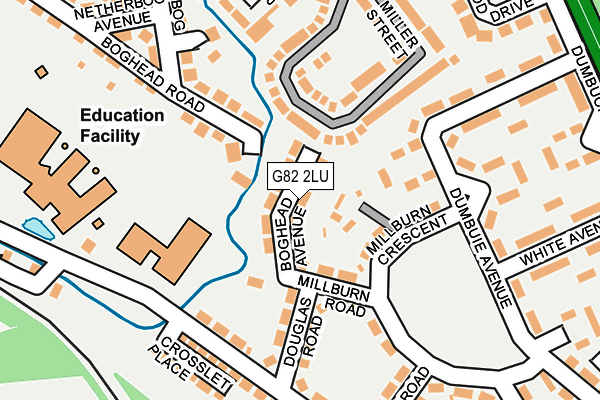 G82 2LU map - OS OpenMap – Local (Ordnance Survey)