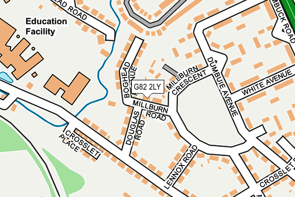 G82 2LY map - OS OpenMap – Local (Ordnance Survey)
