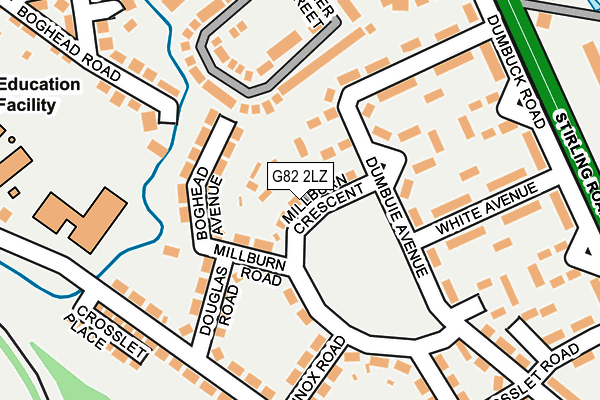 G82 2LZ map - OS OpenMap – Local (Ordnance Survey)