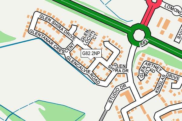 G82 2NP map - OS OpenMap – Local (Ordnance Survey)