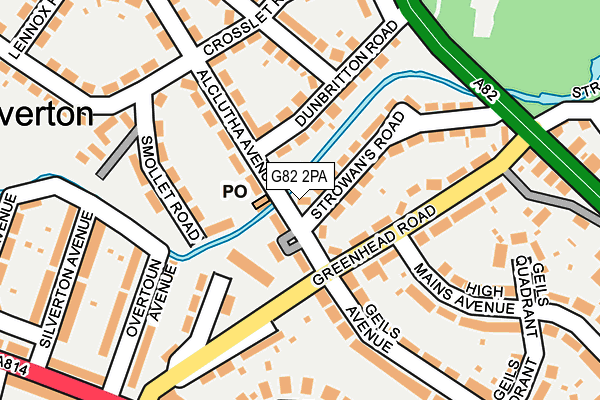 G82 2PA map - OS OpenMap – Local (Ordnance Survey)