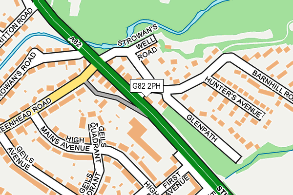 G82 2PH map - OS OpenMap – Local (Ordnance Survey)