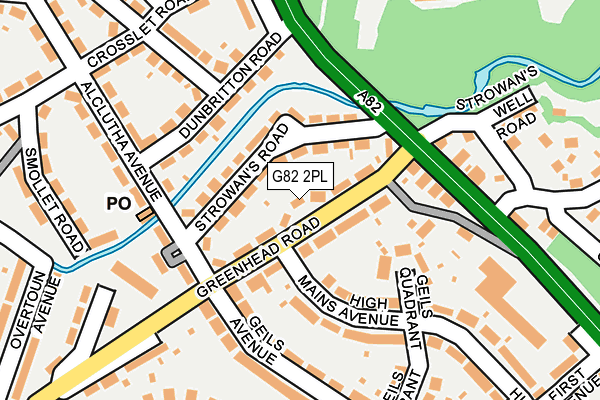 G82 2PL map - OS OpenMap – Local (Ordnance Survey)
