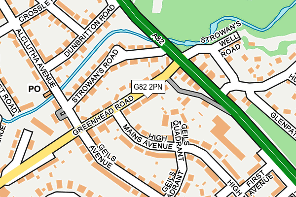 G82 2PN map - OS OpenMap – Local (Ordnance Survey)