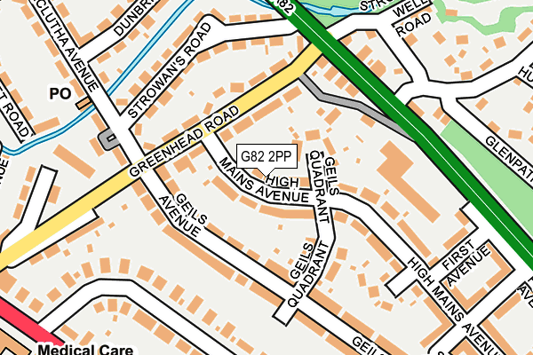 G82 2PP map - OS OpenMap – Local (Ordnance Survey)
