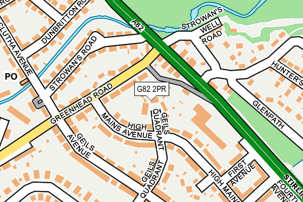G82 2PR map - OS OpenMap – Local (Ordnance Survey)