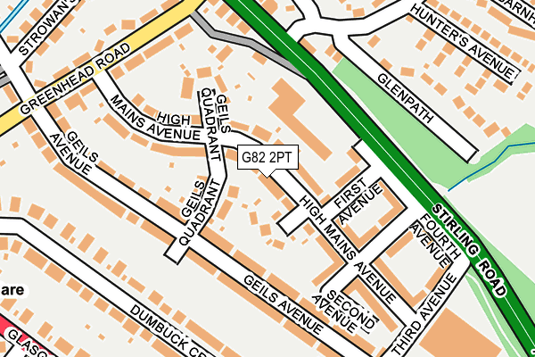 G82 2PT map - OS OpenMap – Local (Ordnance Survey)