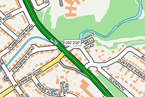 G82 2QP map - OS OpenMap – Local (Ordnance Survey)