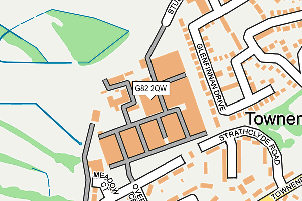G82 2QW map - OS OpenMap – Local (Ordnance Survey)