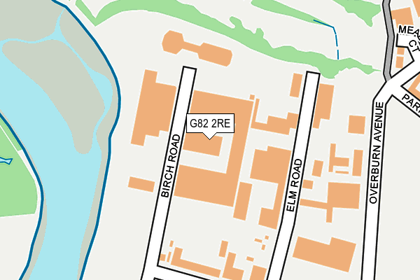 G82 2RE map - OS OpenMap – Local (Ordnance Survey)