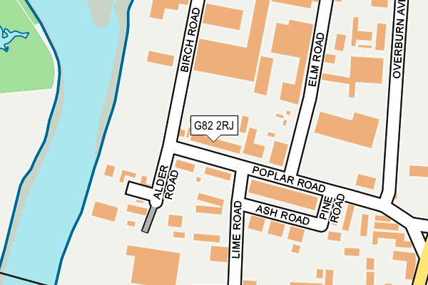 G82 2RJ map - OS OpenMap – Local (Ordnance Survey)