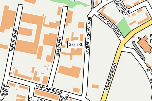 G82 2RL map - OS OpenMap – Local (Ordnance Survey)