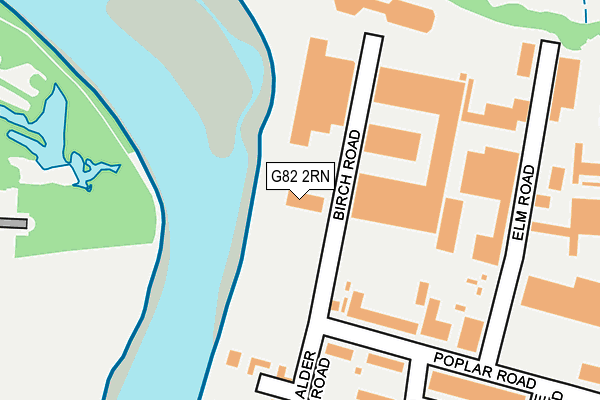 G82 2RN map - OS OpenMap – Local (Ordnance Survey)