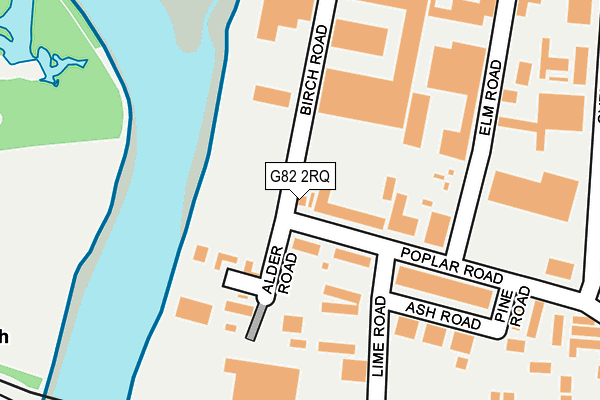 G82 2RQ map - OS OpenMap – Local (Ordnance Survey)