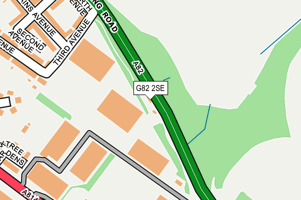 G82 2SE map - OS OpenMap – Local (Ordnance Survey)