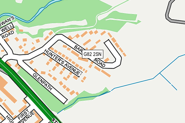 G82 2SN map - OS OpenMap – Local (Ordnance Survey)