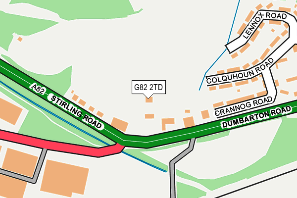 G82 2TD map - OS OpenMap – Local (Ordnance Survey)