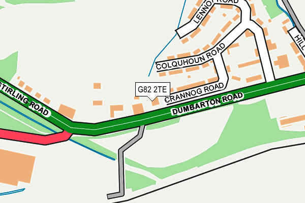 G82 2TE map - OS OpenMap – Local (Ordnance Survey)