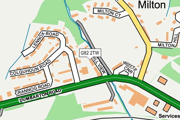 G82 2TW map - OS OpenMap – Local (Ordnance Survey)