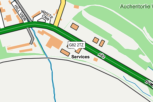 G82 2TZ map - OS OpenMap – Local (Ordnance Survey)