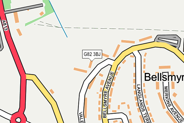 G82 3BJ map - OS OpenMap – Local (Ordnance Survey)