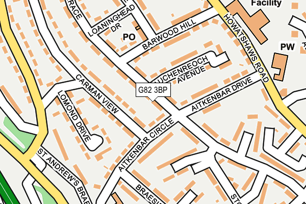 G82 3BP map - OS OpenMap – Local (Ordnance Survey)