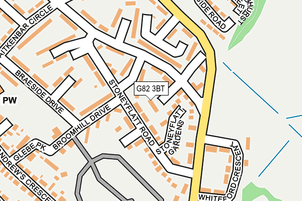 G82 3BT map - OS OpenMap – Local (Ordnance Survey)