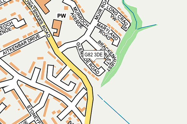G82 3DE map - OS OpenMap – Local (Ordnance Survey)