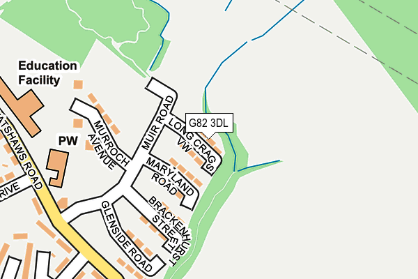 G82 3DL map - OS OpenMap – Local (Ordnance Survey)