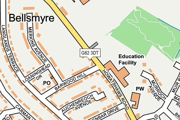 G82 3DT map - OS OpenMap – Local (Ordnance Survey)