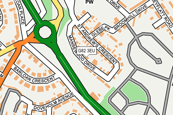 G82 3EU map - OS OpenMap – Local (Ordnance Survey)