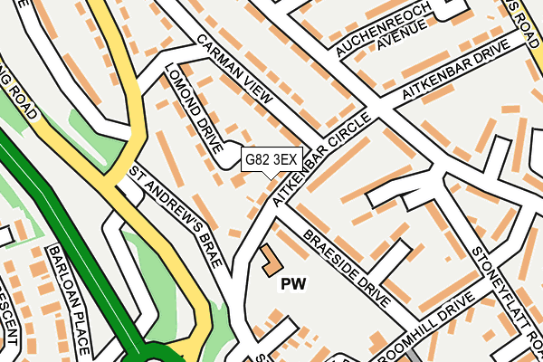G82 3EX map - OS OpenMap – Local (Ordnance Survey)